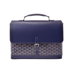 Goyard Citadan Blue Leather Briefcase Business Bag
